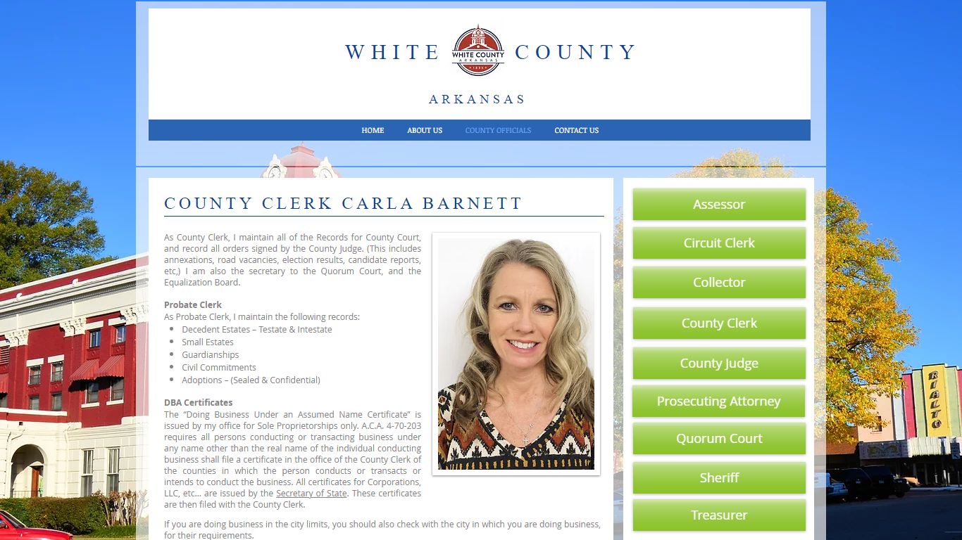 County Clerk Carla Ervin - White County, AR
